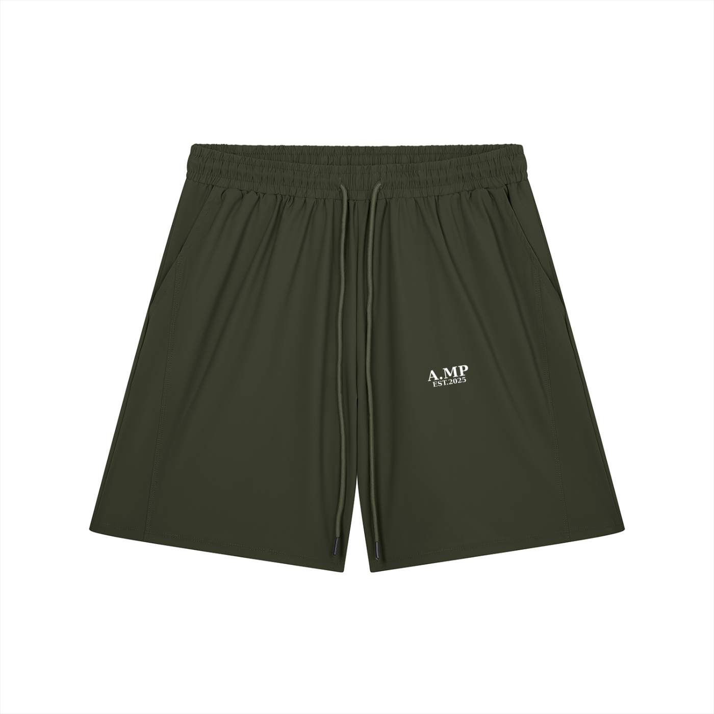 A.MP Men's Drawstring Shorts — drawstring detail