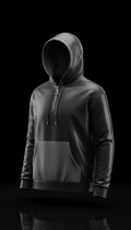 High-Gloss Finish Statement Hoodie