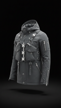 Technical Parka With Chrome Detailing