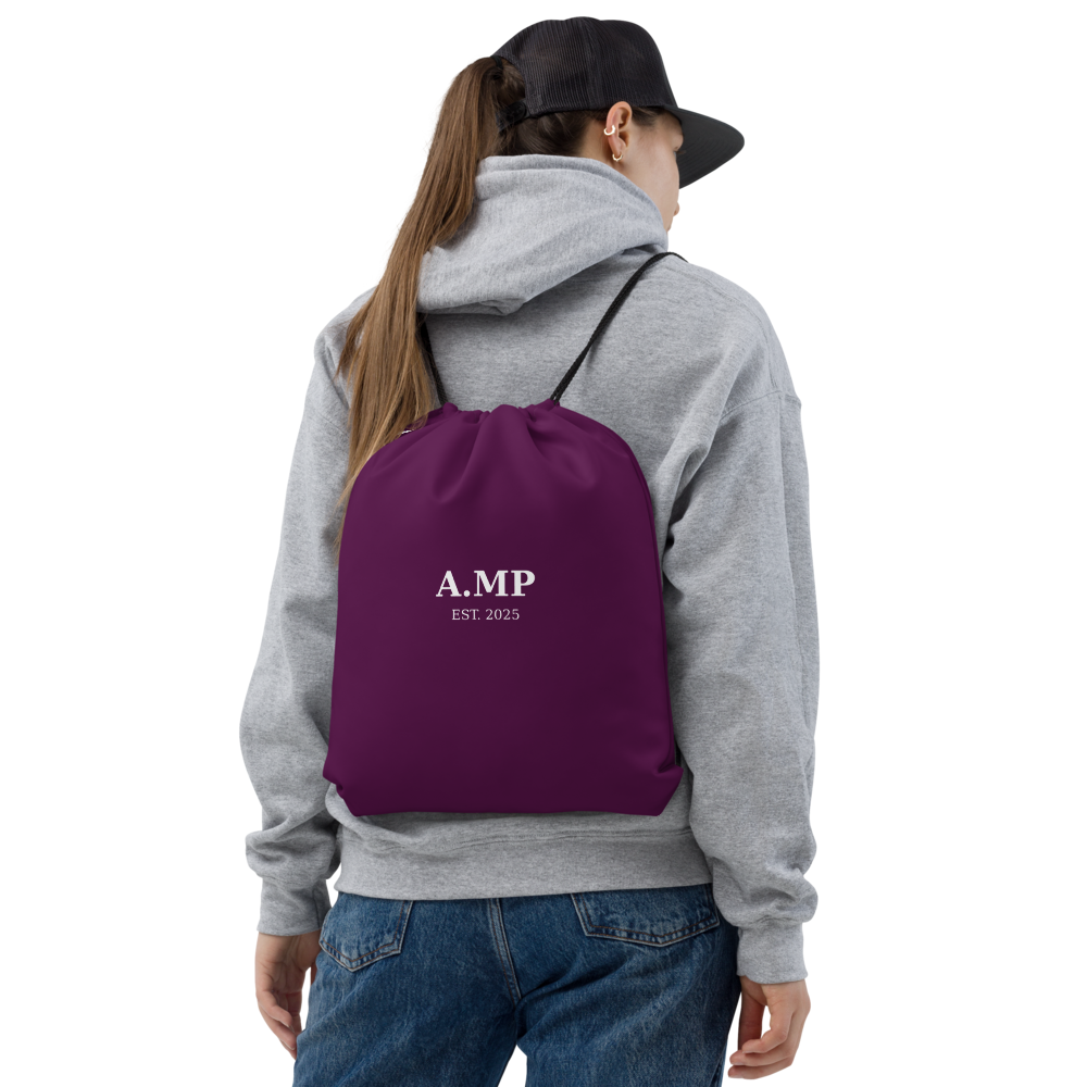 A.MP - Purple Drawstring Bag