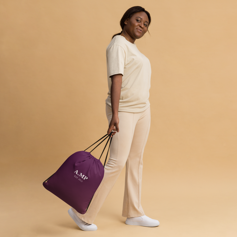 A.MP - Purple Drawstring Bag