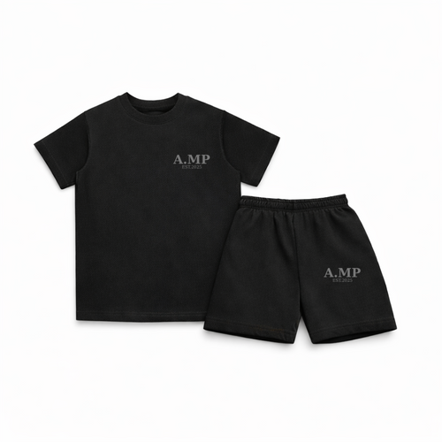 A.MP Essential Kids Set — matching kids tee and shorts