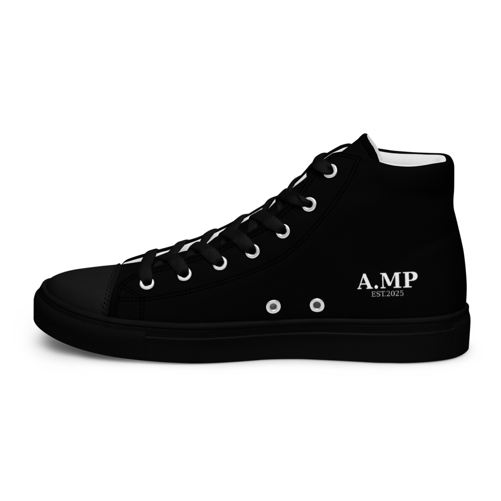 A.MP - EST.2025 High-Top Canvas Sneakers