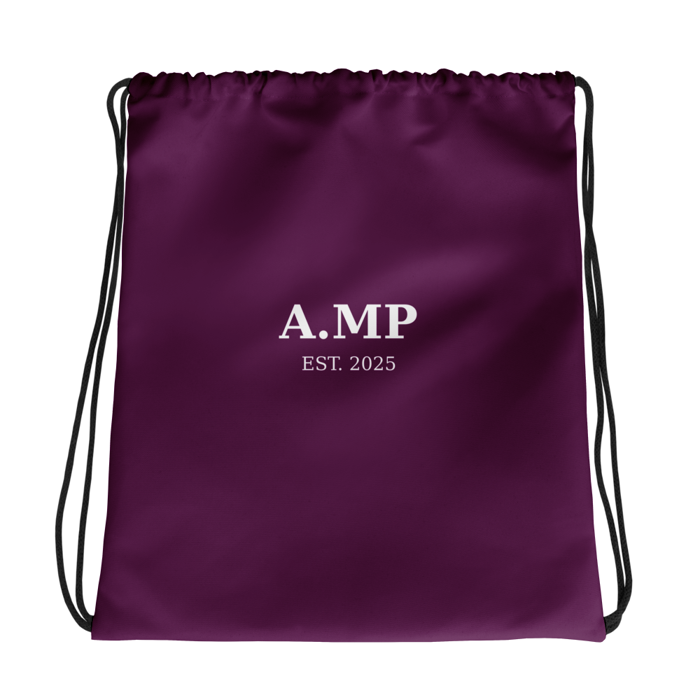 A.MP - Purple Drawstring Bag