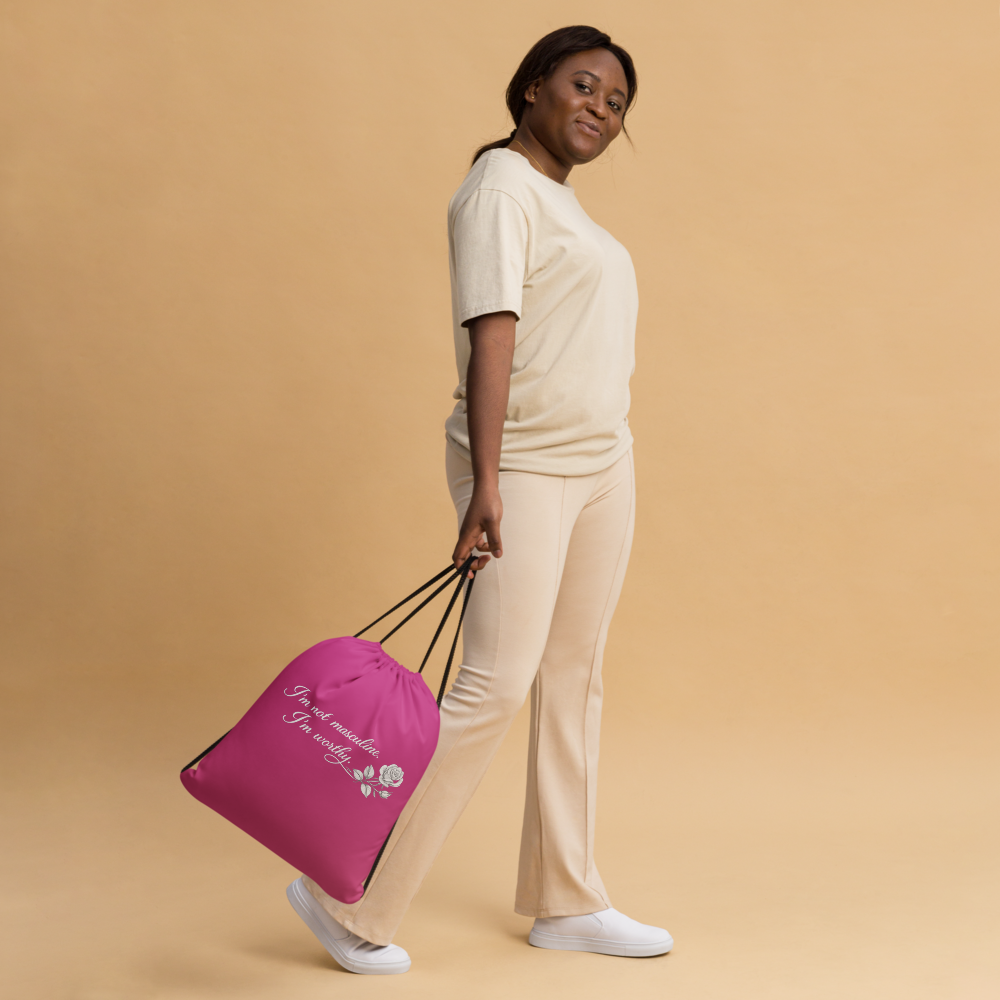 A.MP - Pink Drawstring Bag