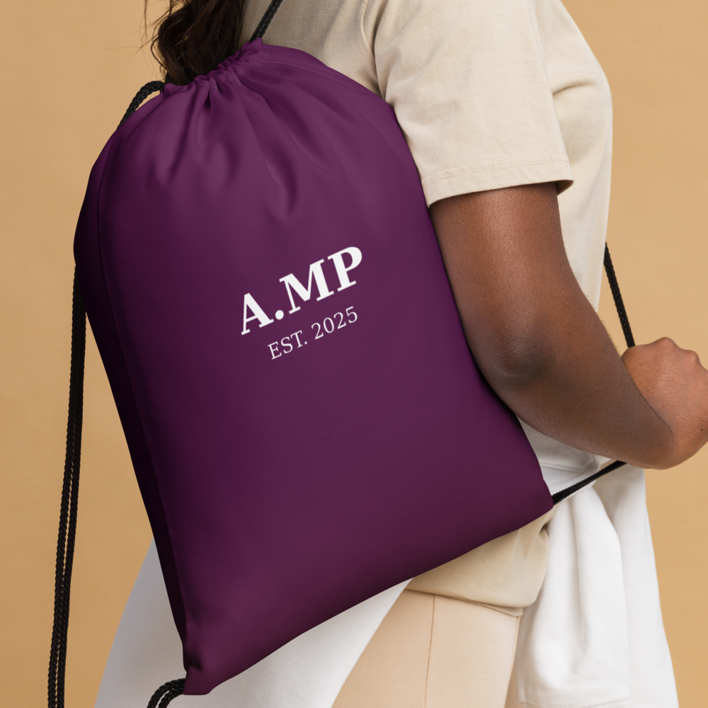 A.MP - Purple Drawstring Bag
