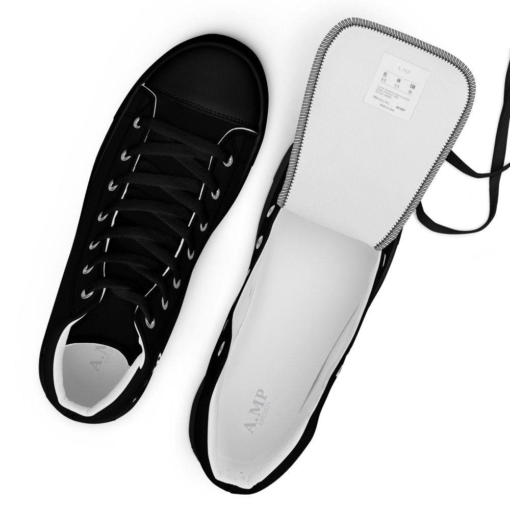 A.MP - EST.2025 High-Top Canvas Sneakers