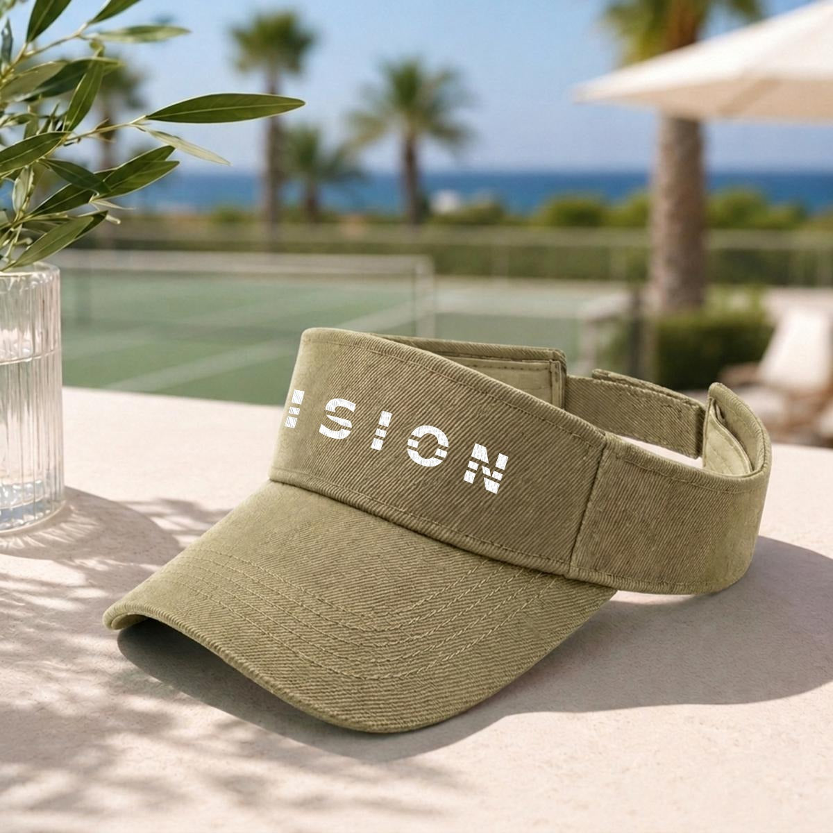 Embroidery Open-Top Visor