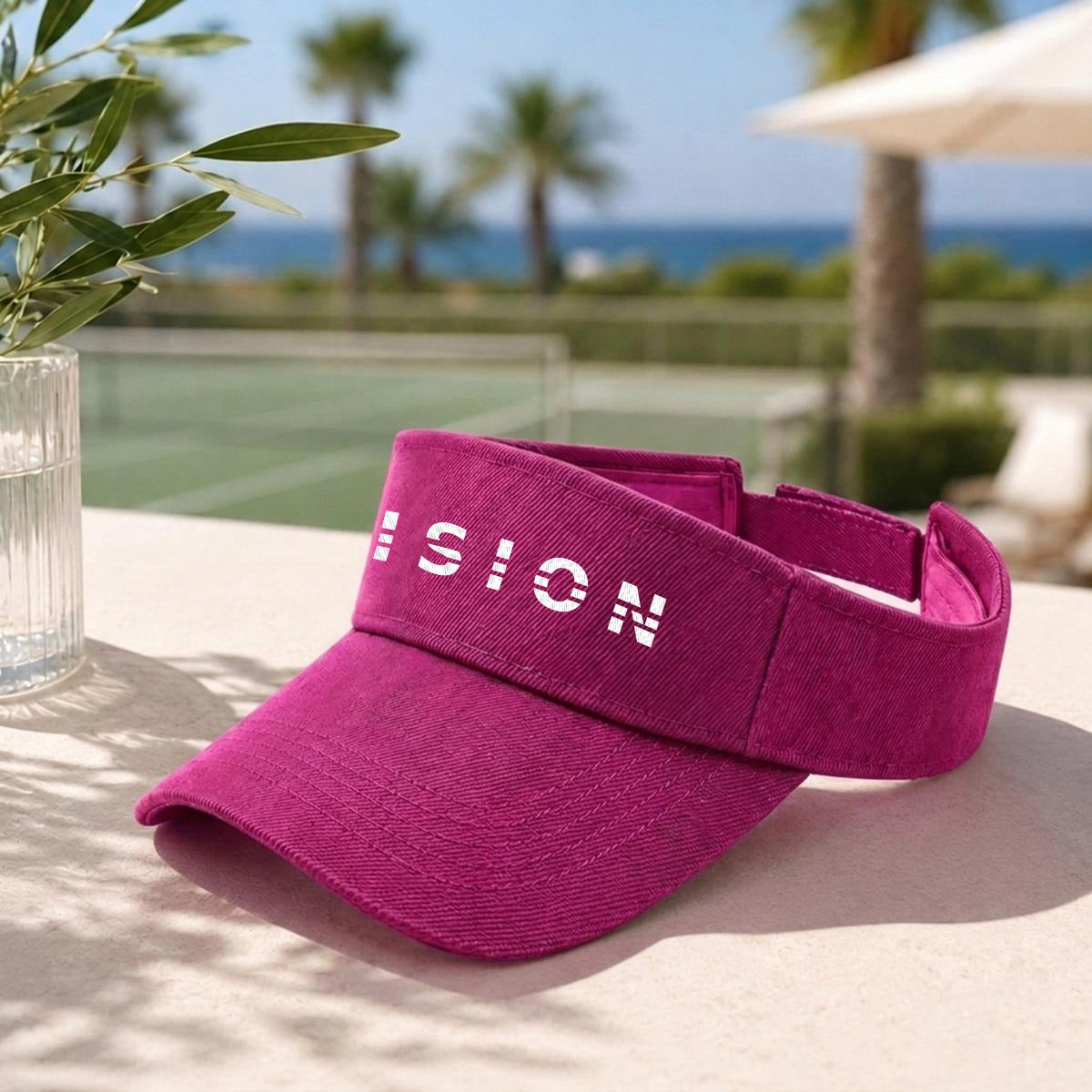 Embroidery Open-Top Visor